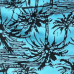 Turquoise motifs palmiers
